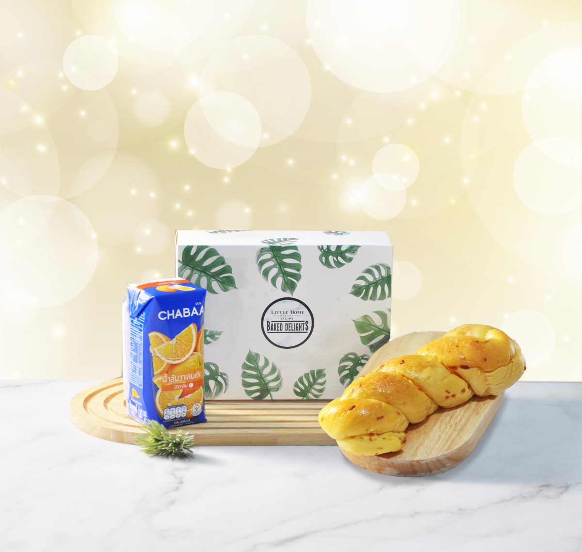 ซันนี่โรล+น้ำผลไม้